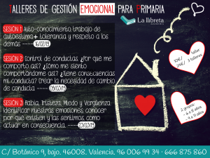 Gestión emocional primaria @ Academia la llibreta