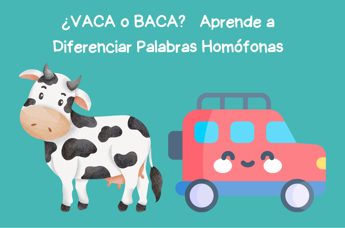 ¿Vaca o baca? Diferencia estas palabras homófonas